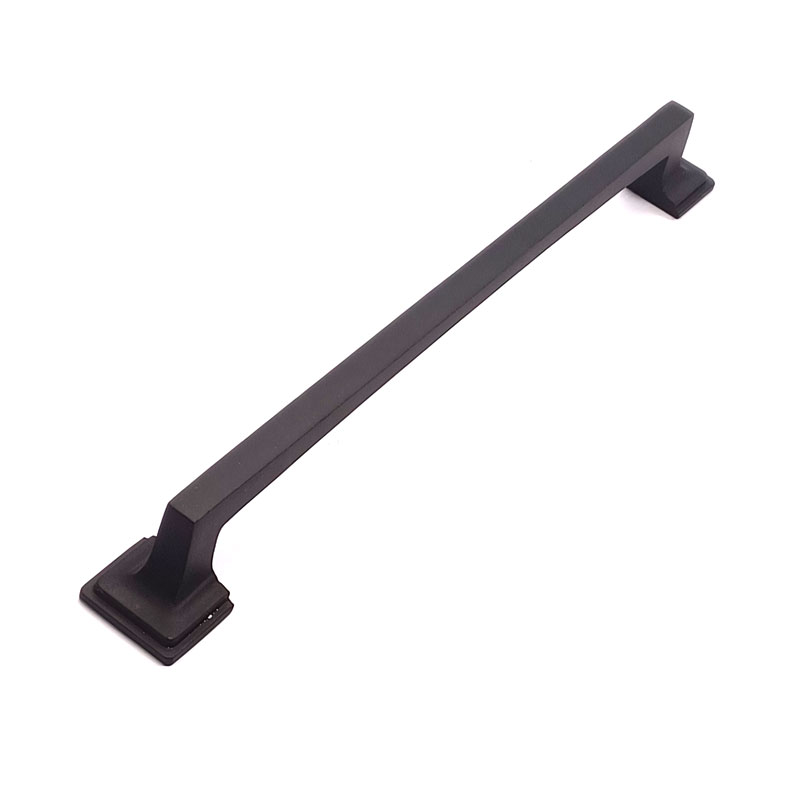 دستگیره کابینت آلومینیومی مدل G430 مشکی طول 22 سانتی‌متر